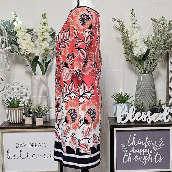 ELIZA J | (STYLE#EJ6M1087) VIBRANT FLORAL SHEATH DRESS - Picture 5 of 16